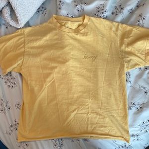 Brandy yellow honey crop top